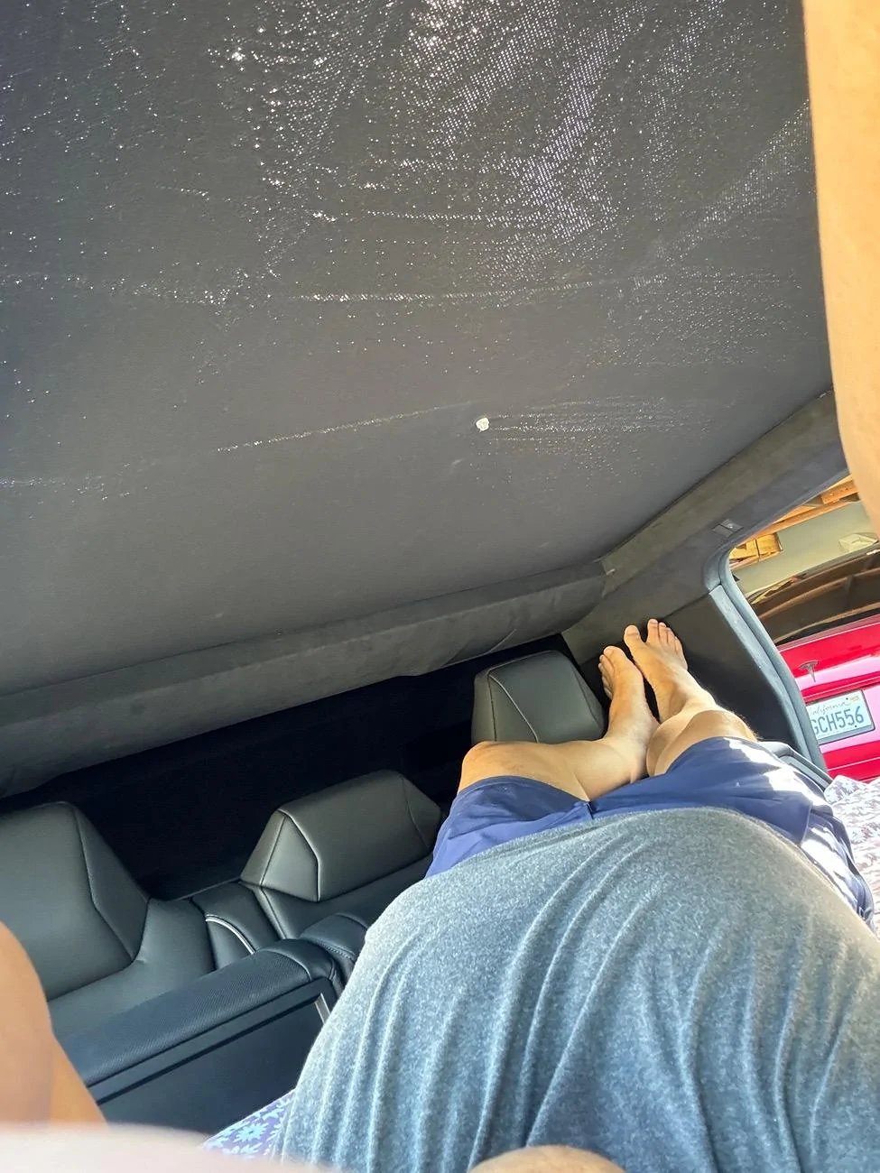 Tesla Cybertruck Bunk Bed installed in my Cybertruck IMG_5257