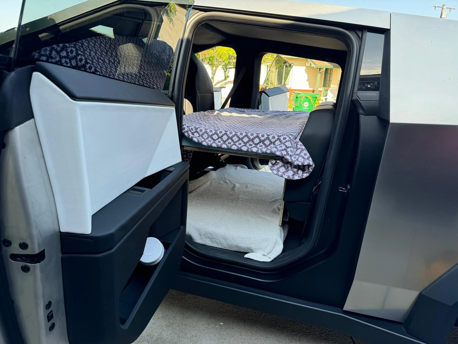 Tesla Cybertruck Bunk Bed installed in my Cybertruck IMG_5259