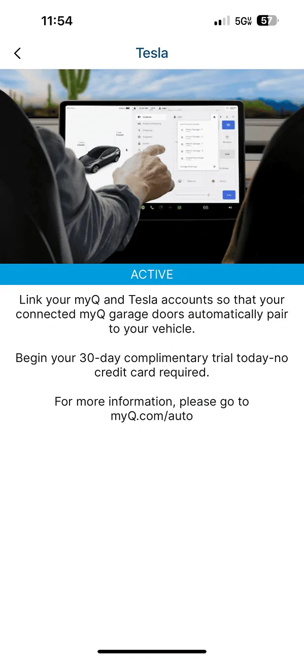 Tesla Cybertruck myQ shortcut to open the garage manually from the main screen? IMG_1466