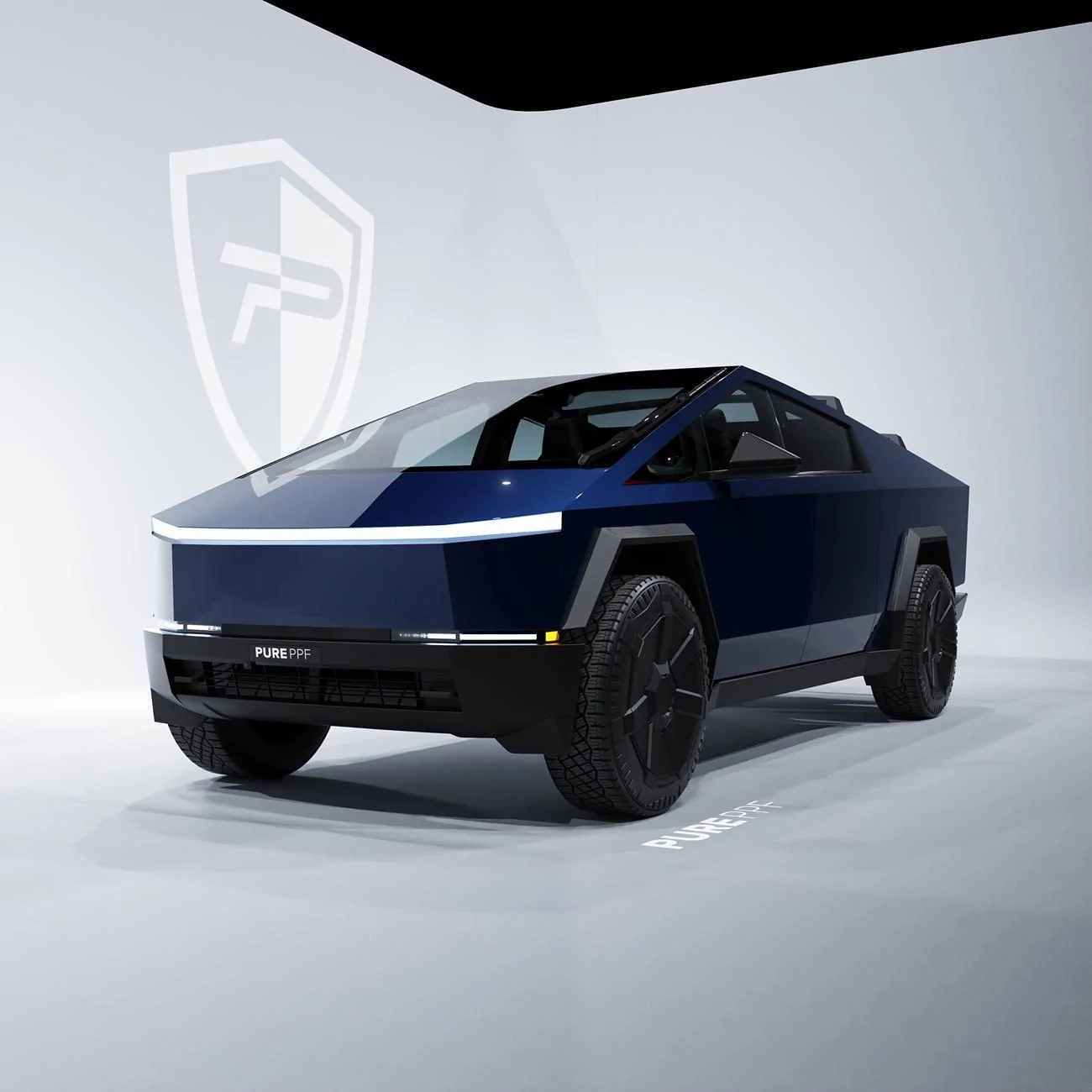 Tesla Cybertruck 🚀 Exciting Announcement! Introducing Cybertruckwraps.com powered by PURE PPF with 80 Stunning Color Renders! 🚀 07 PurePPF Tanz Blue.8209