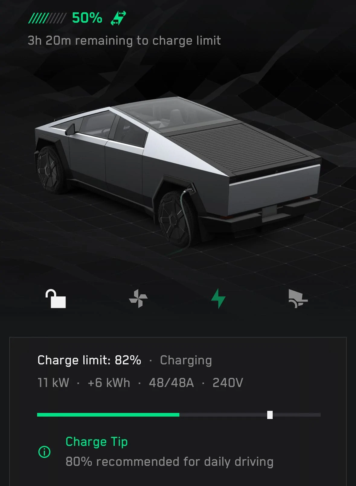 Tesla Cybertruck Truck charging at 11kW, Gateway shows 5.9kW? IMG_6567
