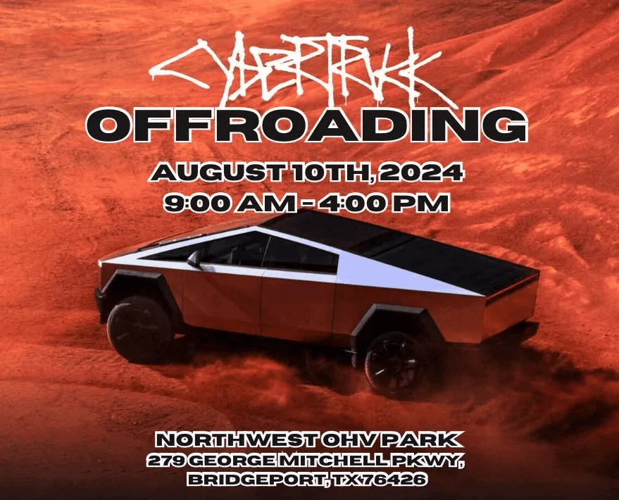 Tesla Cybertruck DFW Cybertruck Off-Roading Event — August 10th Screen Shot 2024-07-17 at 6.47.53 PM