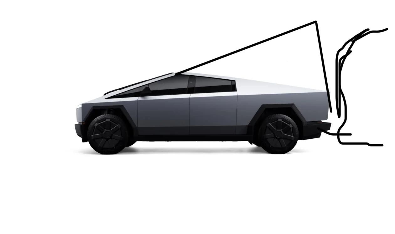 Tesla Cybertruck Towing 4 horse trailer - efficiency numbers IMG_0407