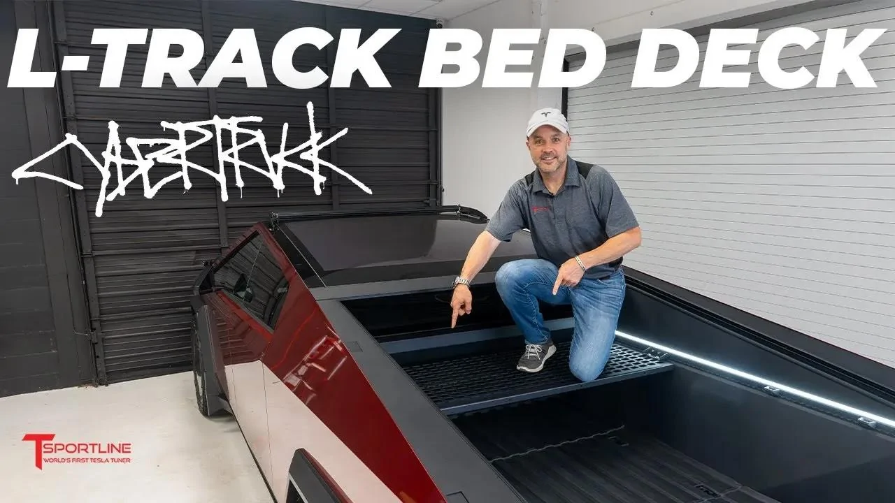 Tesla Cybertruck NEW Cybertruck Bed L-Track Molle Shelf Rack Deck Launched by T Sportline - IN STOCK deck