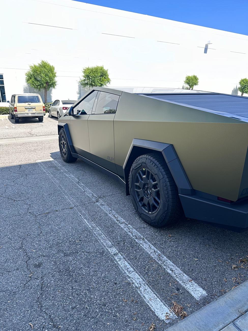 Tesla Cybertruck Unplugged Performance CyberBeast Goes Matte Gold + 18" Wheels (UP-03 Beadlocks) + Geolander 285/75/18 Tires Image (38)