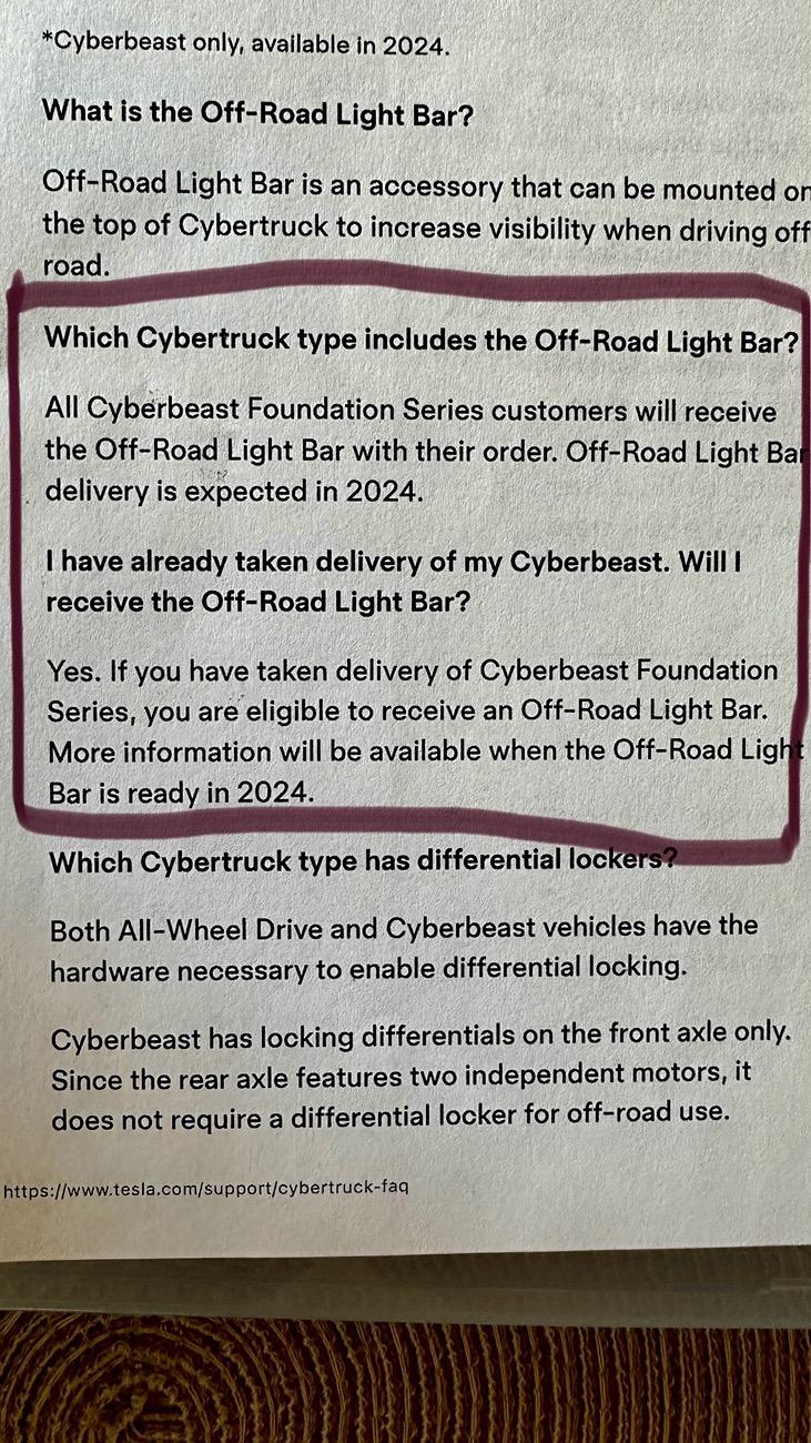 Tesla Cybertruck Cybertruck Lightbar Coming Soon for Foundation-Series Owners (Says Vehicle Program Manager) IMG_8691