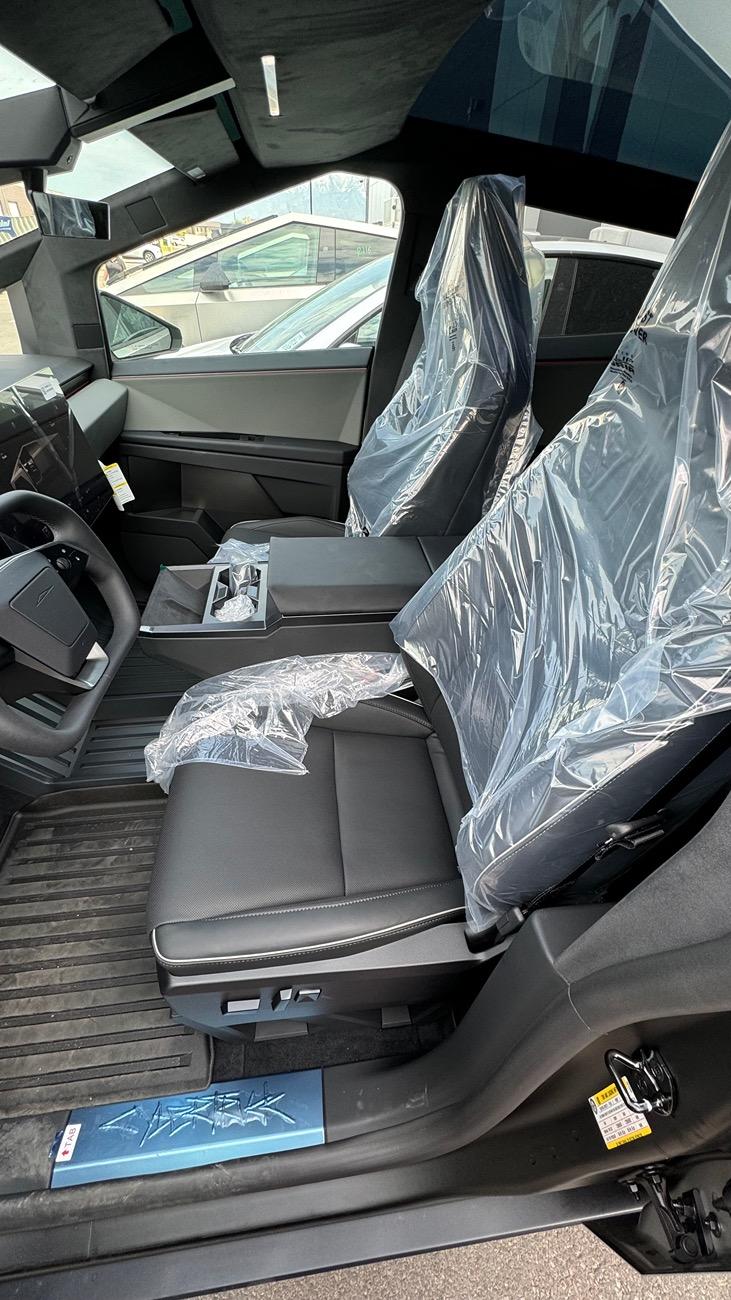 Tesla Cybertruck Black interior trim!! And protective wrap?! IMG_4691