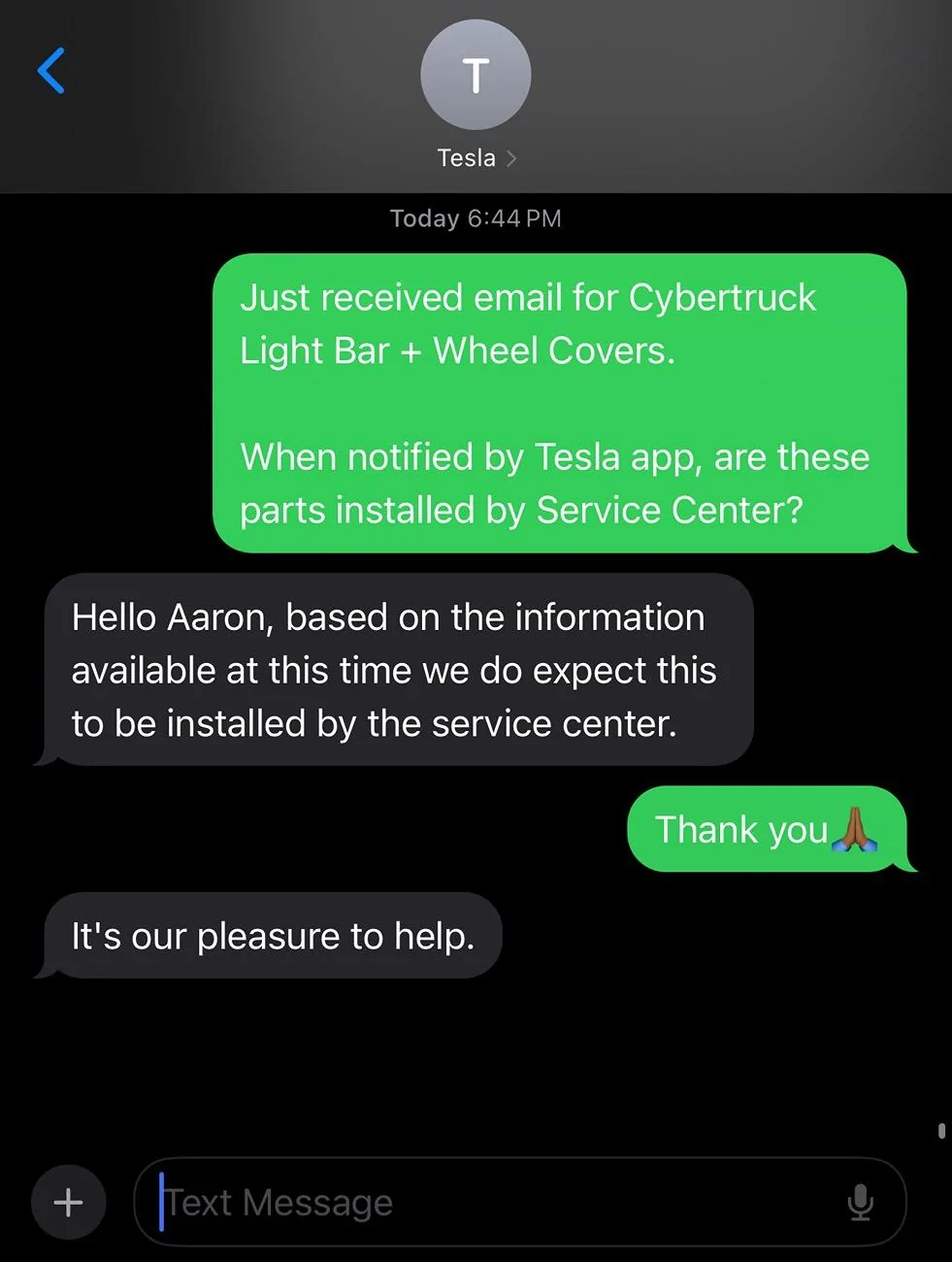 Tesla Cybertruck Service Center to Install Light Bar IMG_7455