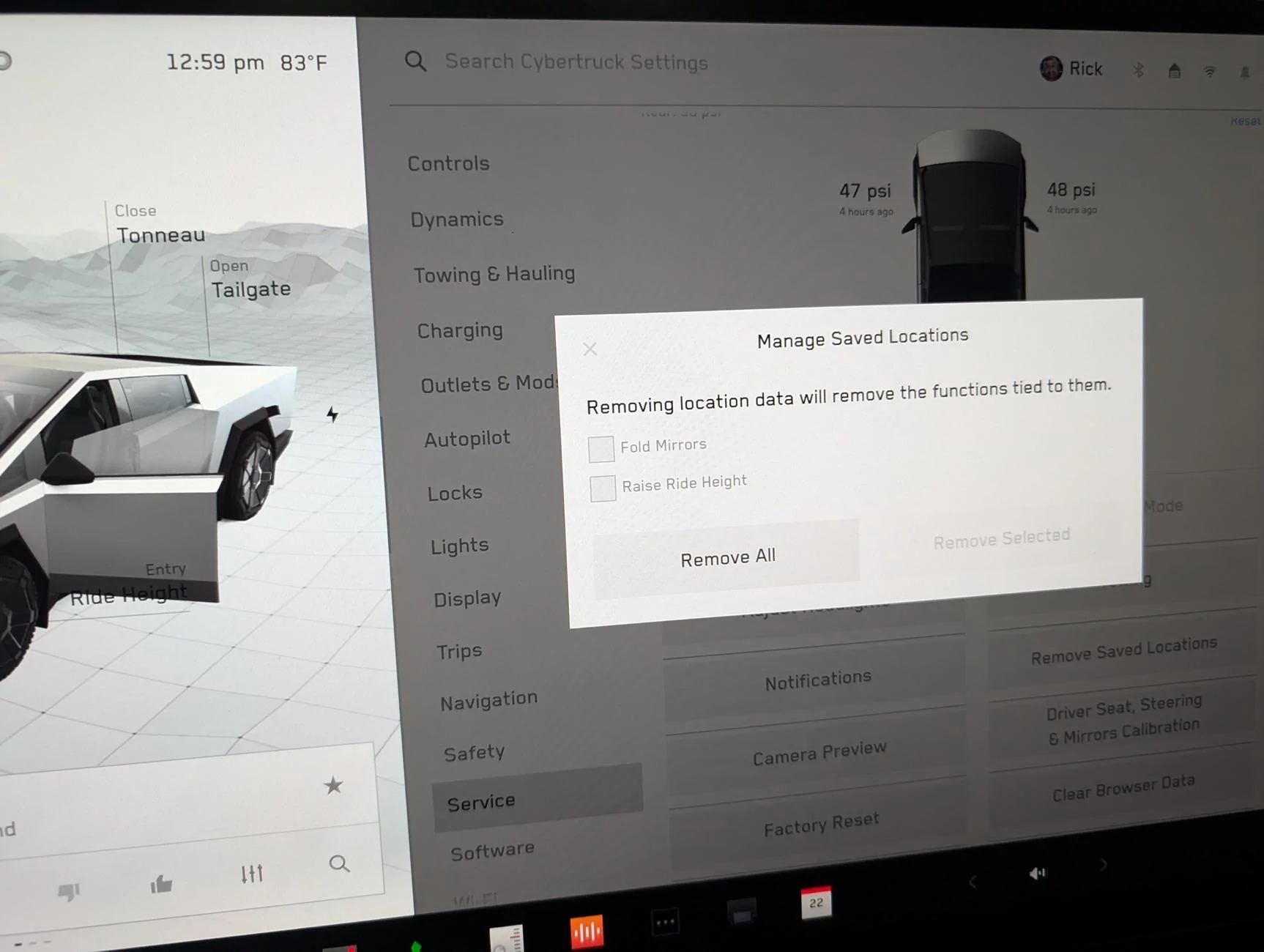 Tesla Cybertruck Mirror is folding on its own. How to fix it? PXL_20240722_165916104