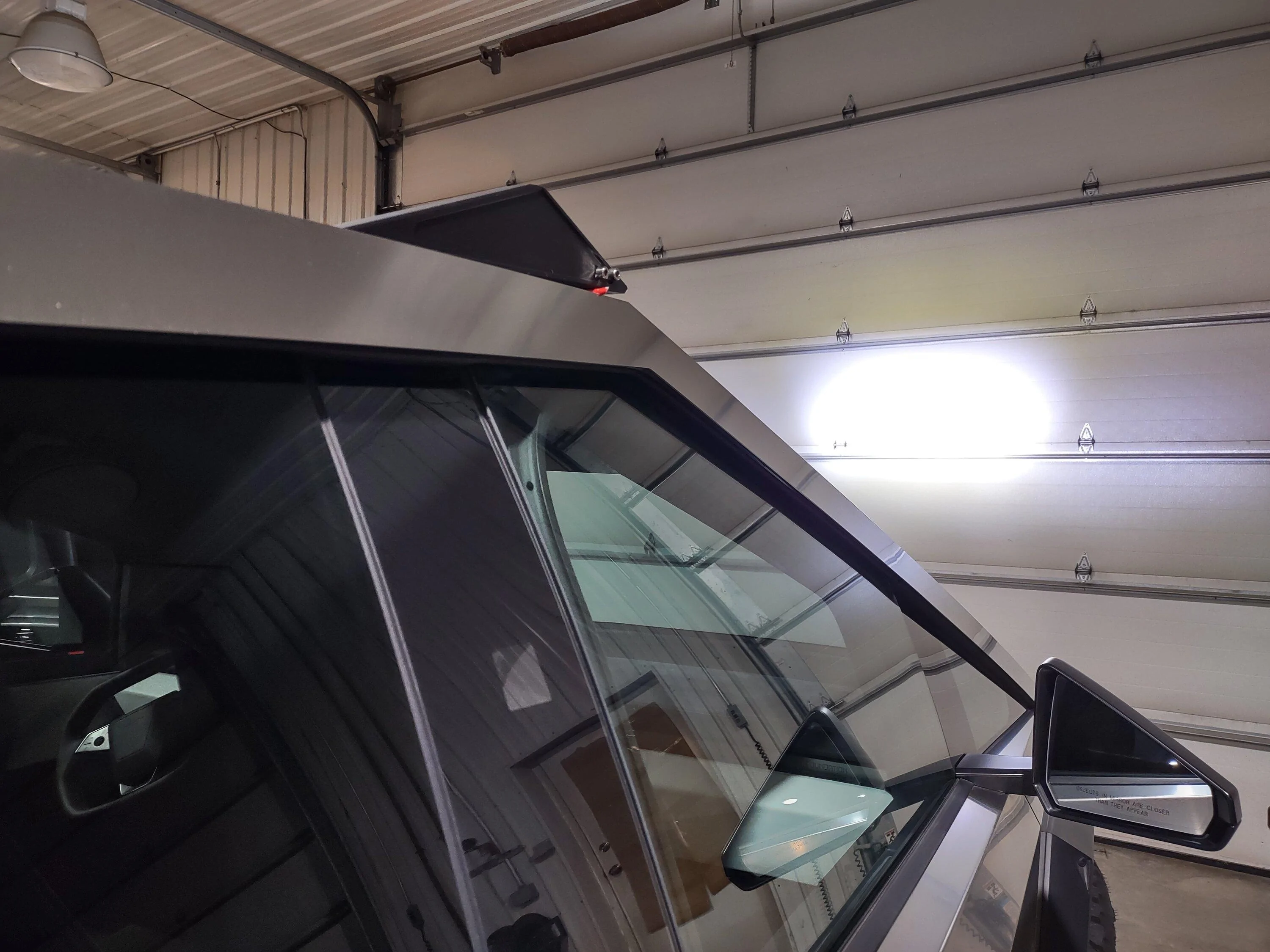 Tesla Cybertruck New top mounted LED light bar with RGB DRL in development IMG_20240722_152335606_HDR