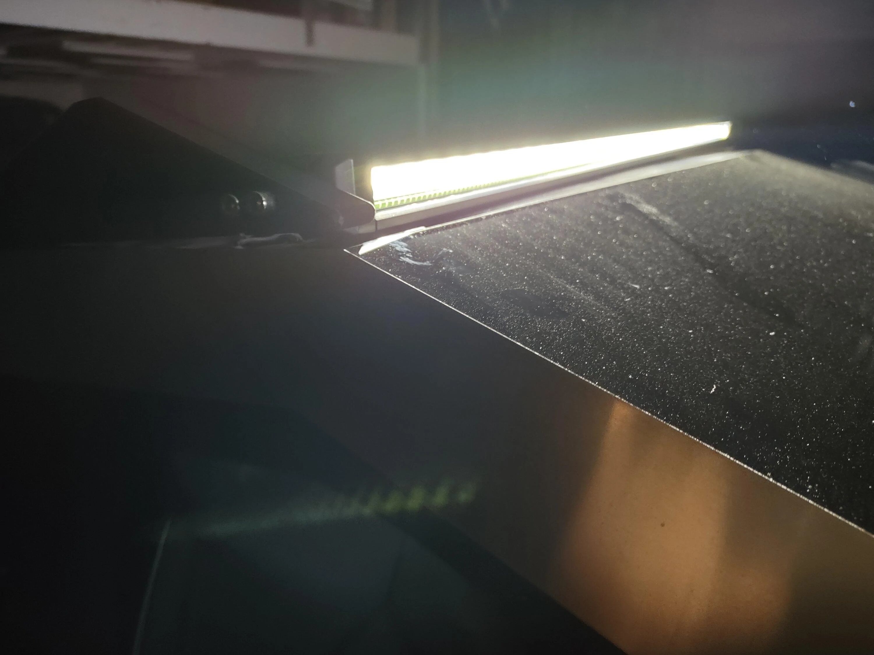 Tesla Cybertruck New top mounted LED light bar with RGB DRL in development IMG_20240722_152238369_HDR