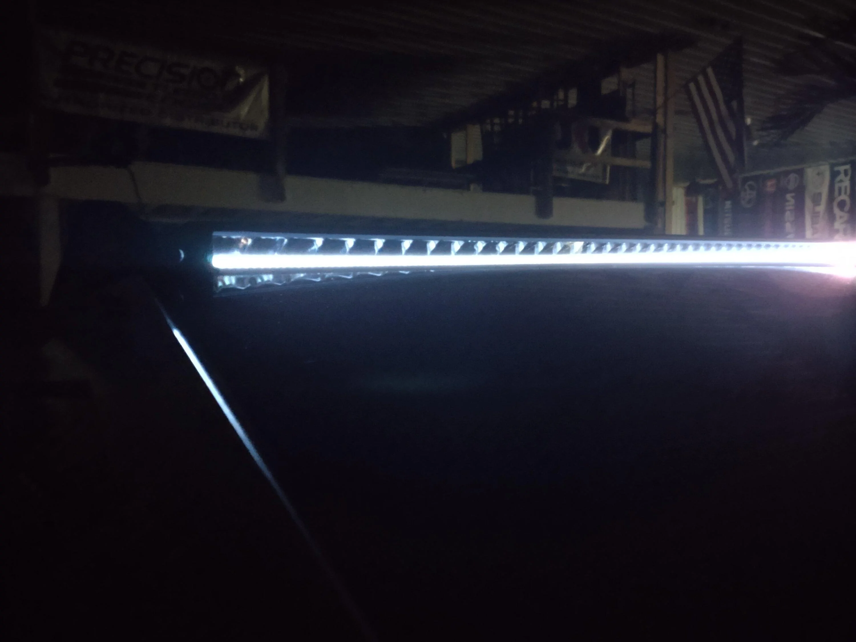 Tesla Cybertruck New top mounted LED light bar with RGB DRL in development IMG_20240722_152050604