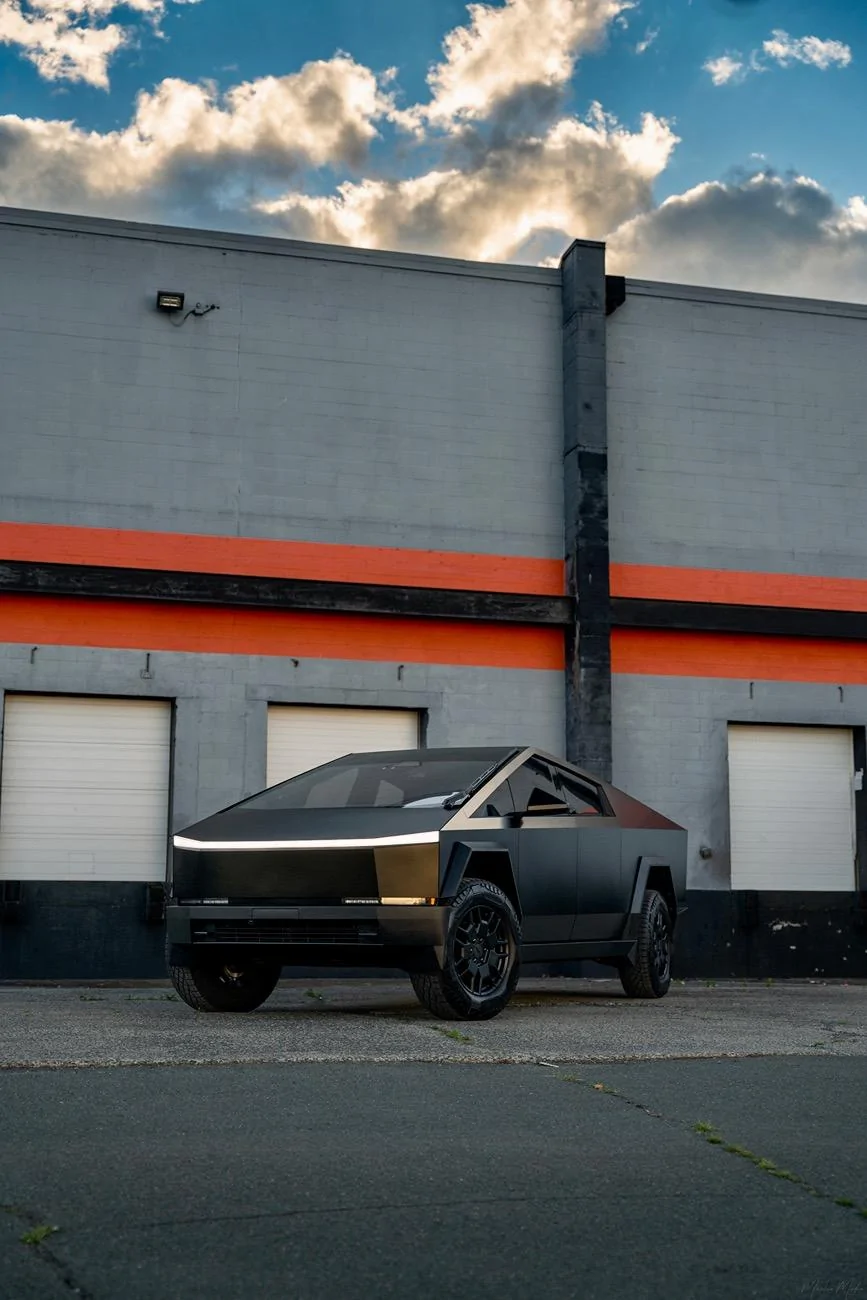 Tesla Cybertruck Another stek matte black cybertruck in NY IMG_3520