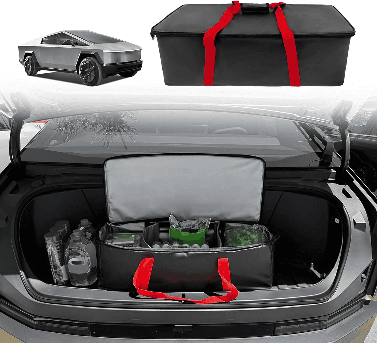 Tesla Cybertruck BestEvMod - Off-Road Trip Essentials: Frunk Cooler for Food and Drinks. Prime Deal Price Match 1721805217847-z0
