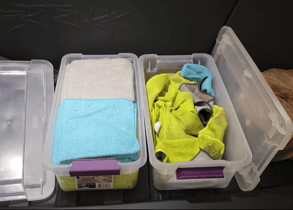 Tesla Cybertruck PSA: frunk rag storage 1721853307456-q