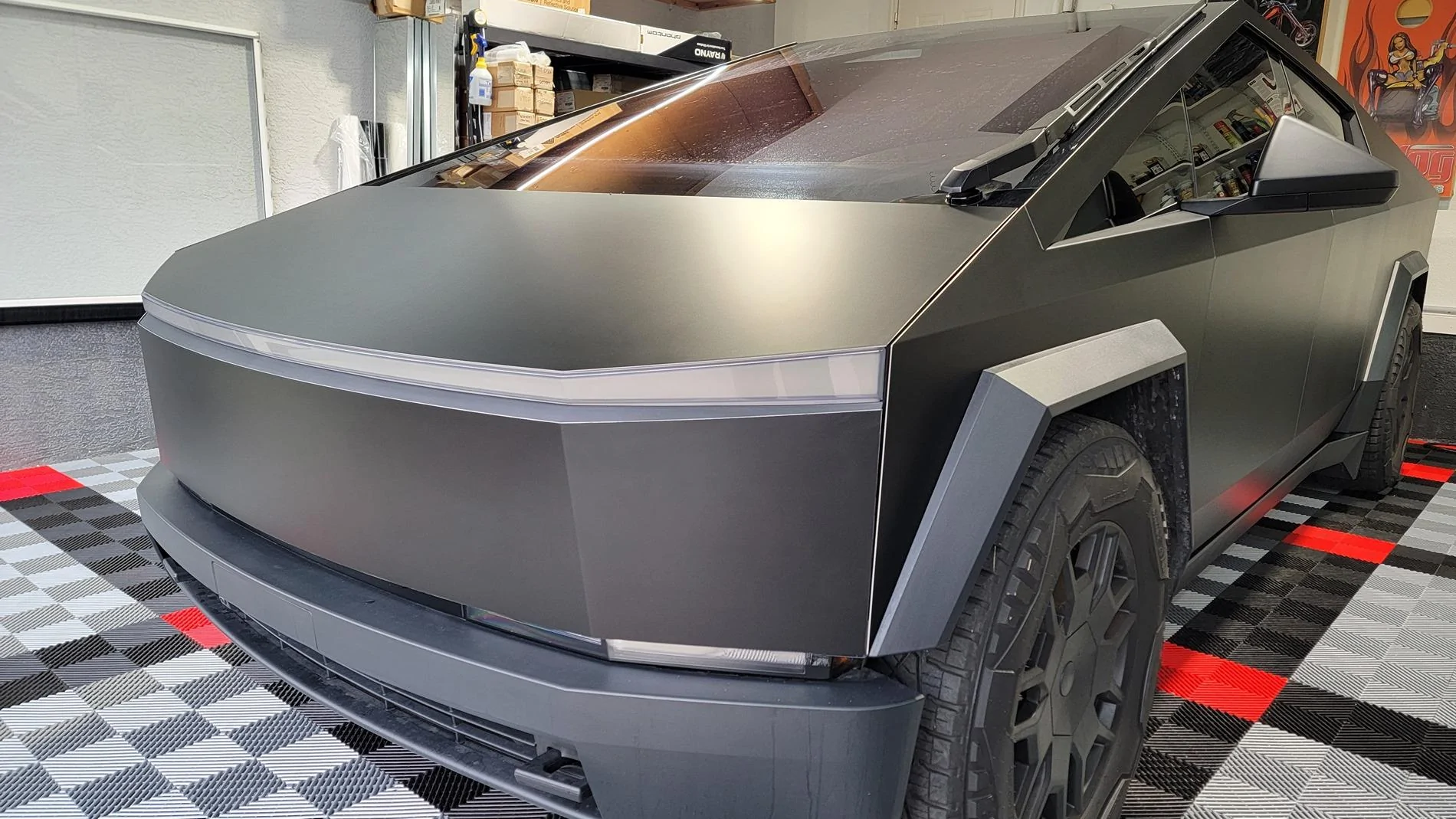 Tesla Cybertruck Wraps done in North Fort Myers - Florida Film Werkz 20240723_163927