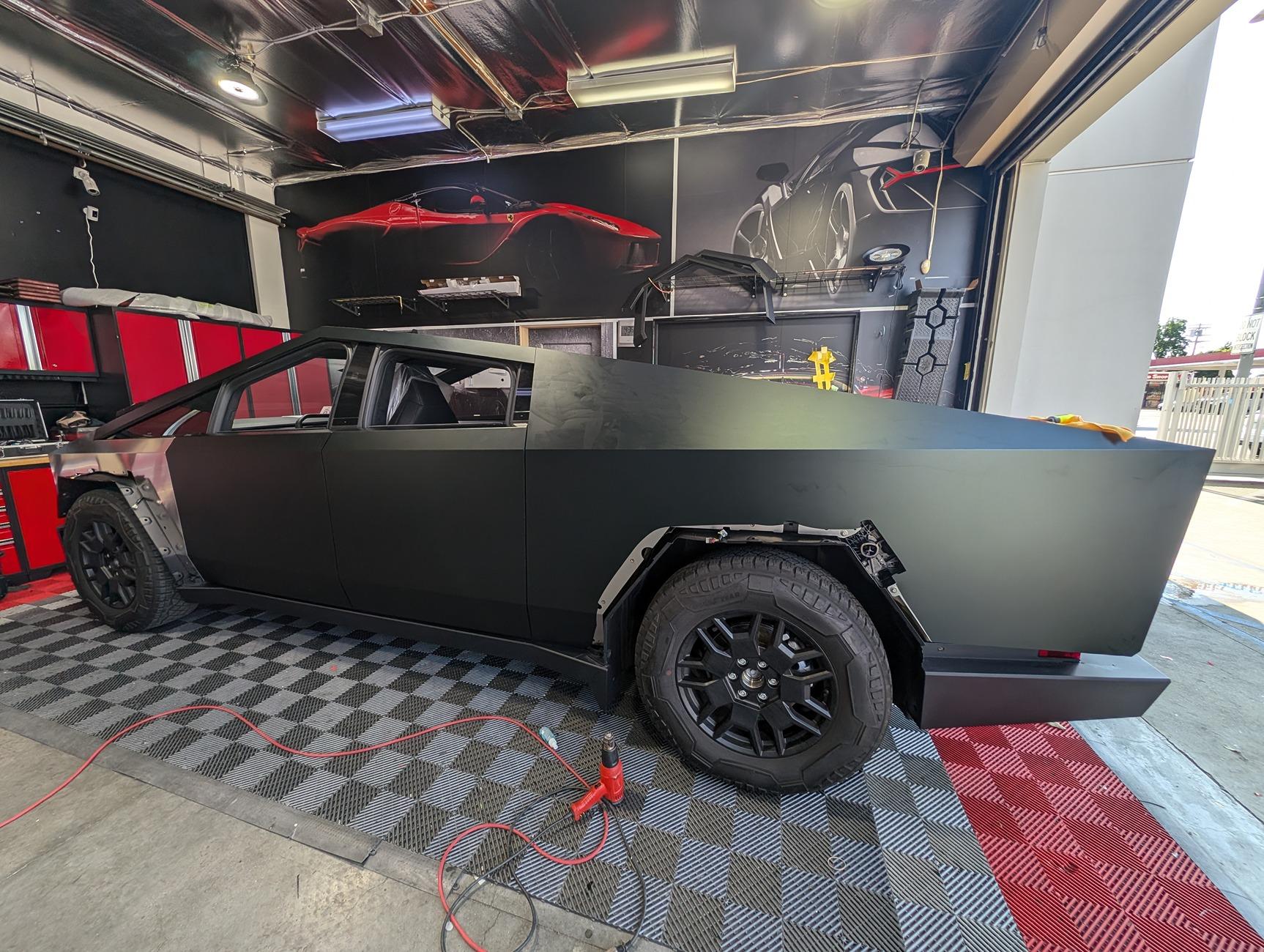 Tesla Cybertruck What's your Favorite Paint Protection Color on the Cybertruck? Cybertruck wraps paint protection film ppf vinyl color change satin black liquid silver sticke