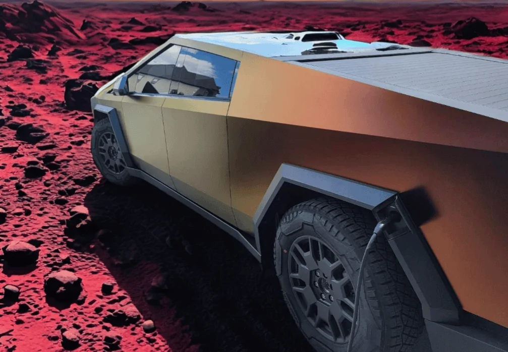 Tesla Cybertruck Satin Flip Volcanic Flare Wrap (3M) 1000014010