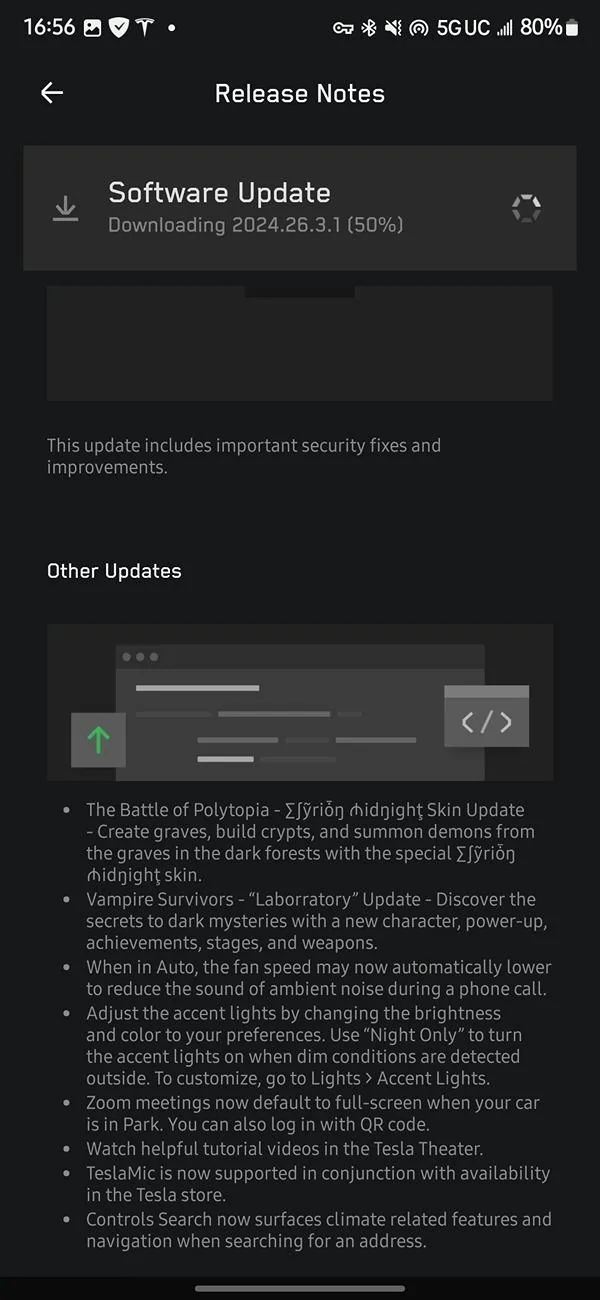 Tesla Cybertruck 2024.26.3.1 Available For Download Screenshot_20240727_165612_Tesla