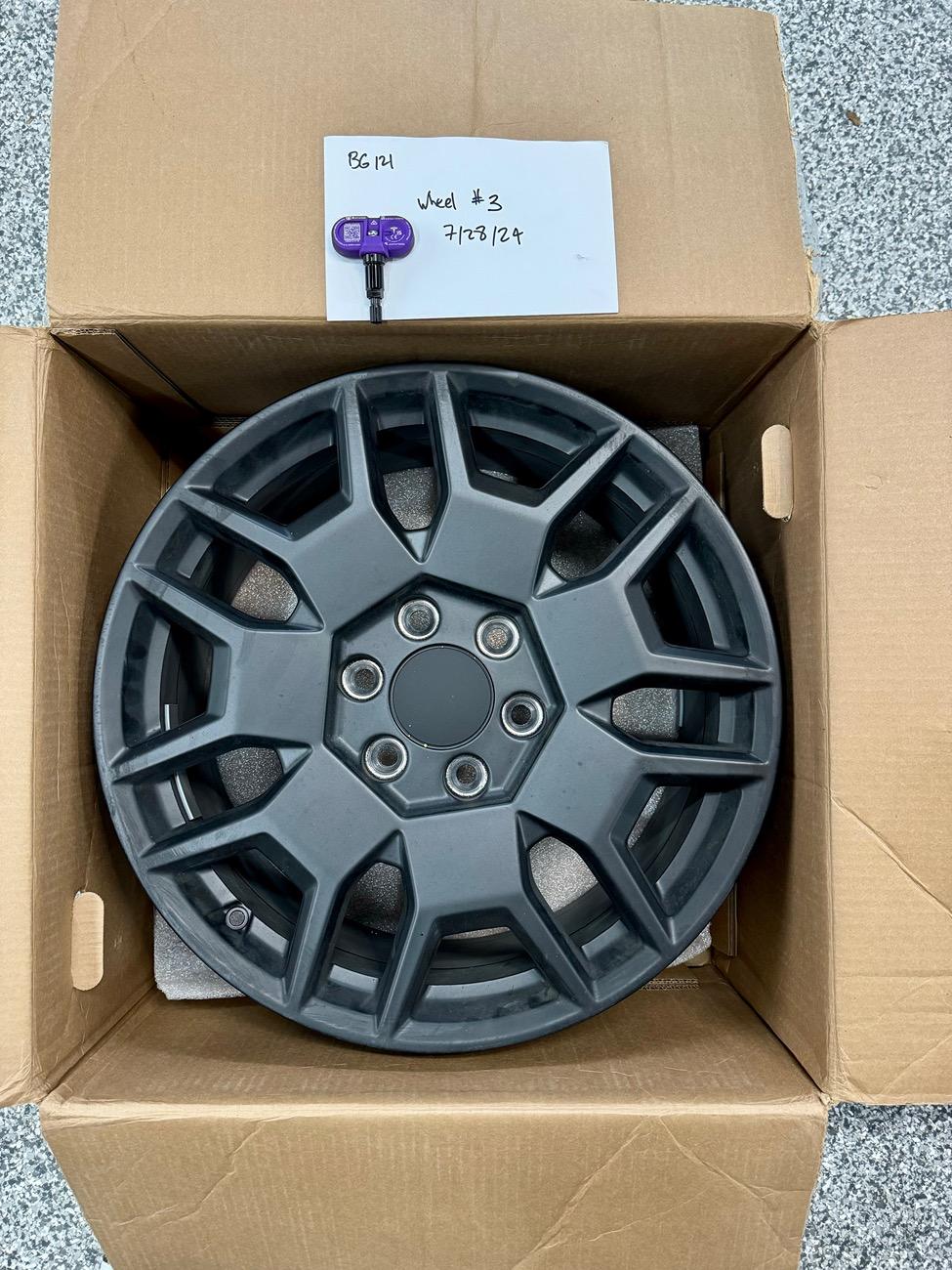 Tesla Cybertruck [Price Reduced] WTS: 4 Like New CT OEM WHEELS (No tires) IMG_1370