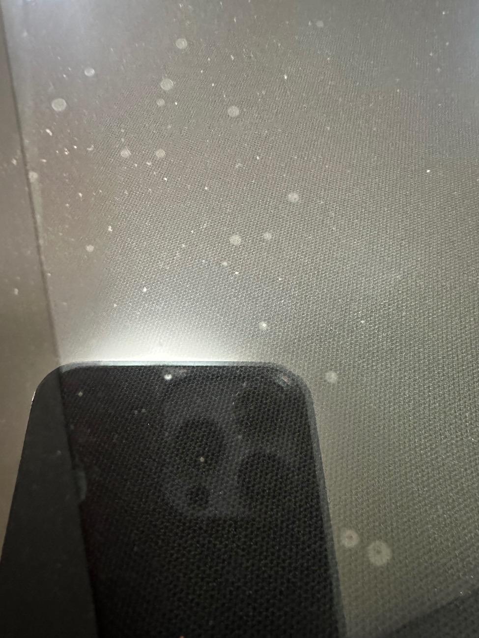 Tesla Cybertruck Front Window Tint bubbles IMG_3484