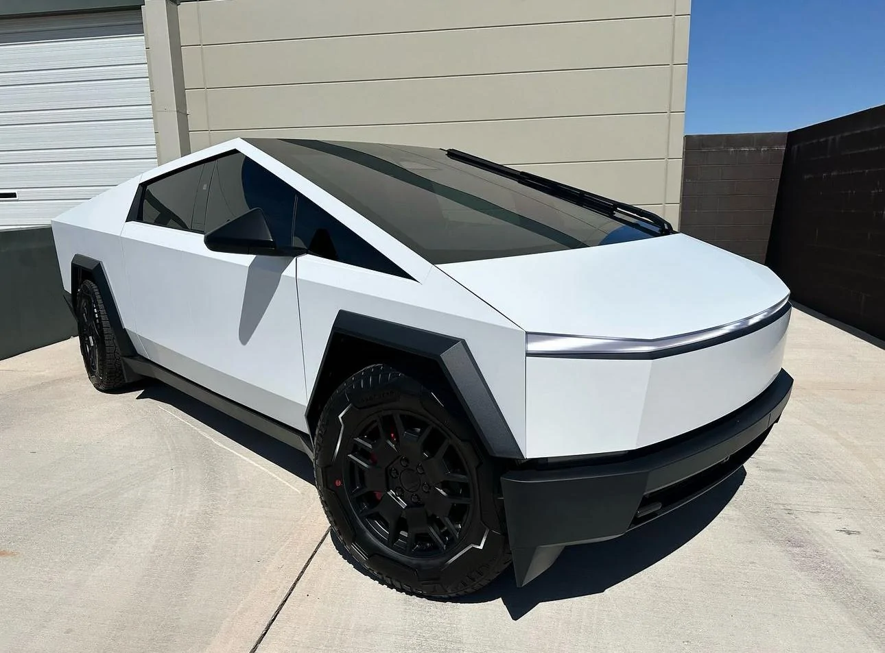Tesla Cybertruck 🌟 PURE PPF SATIN SNOW WHITE Cyber Truck! IMG_4875