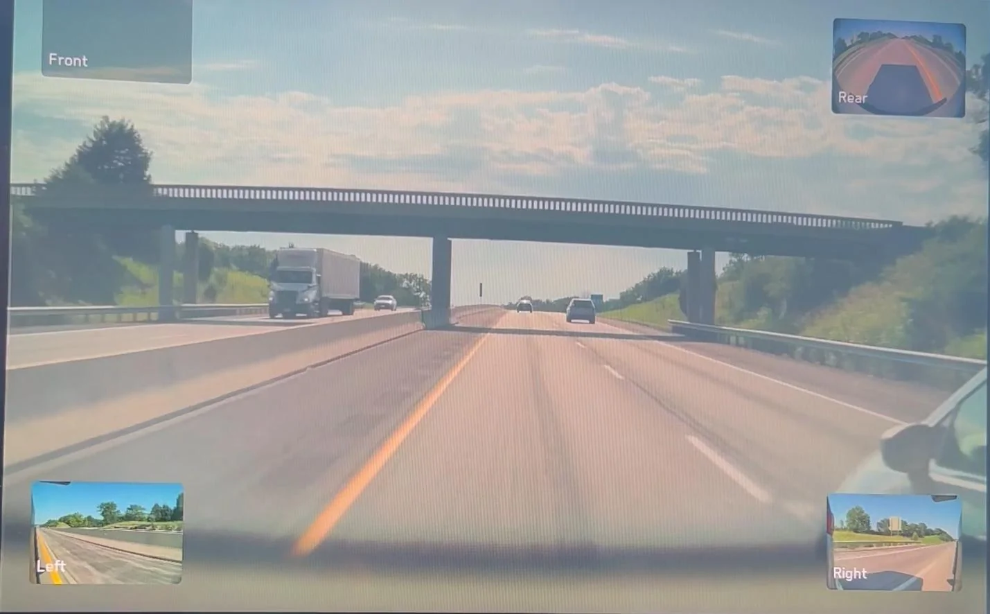 Tesla Cybertruck Cybertruck sideswiped on highway. ROAD RAGE? SmartSelect_20240730_020241_Firefox