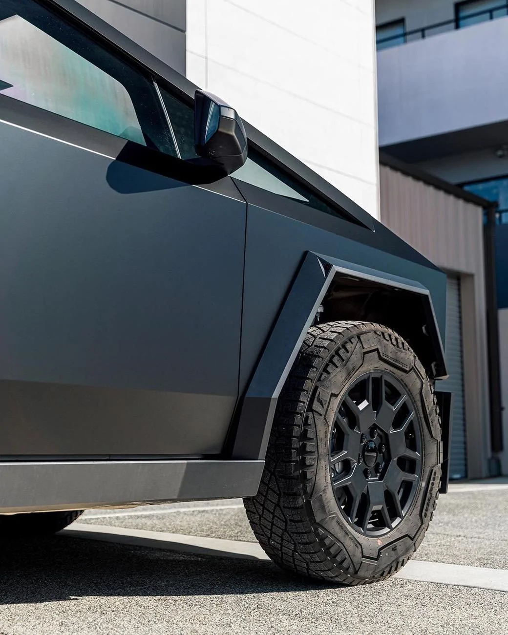 Tesla Cybertruck BLACK Vinyl Wrap & PPF Cybertruck -- Photos & Videos 430367583_253696581123932_1760196136108182389_n