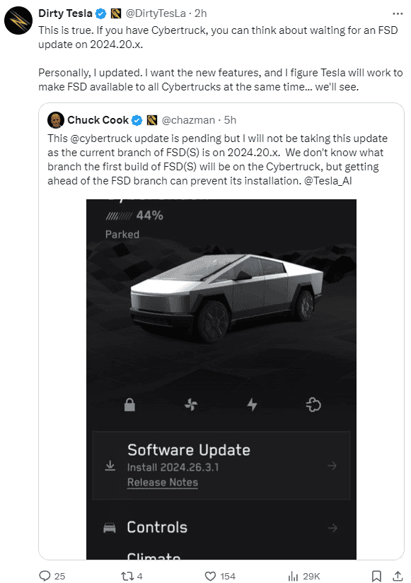 Tesla Cybertruck Musk: FSD for Cybertruck mid-August! 1722531704114-tv