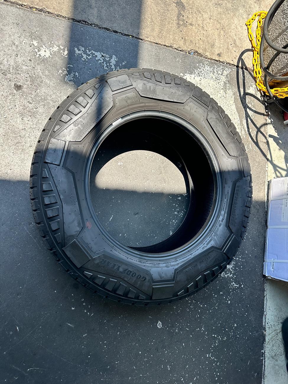 Tesla Cybertruck CT Goodyear Tires 1400 miles IMG_5341