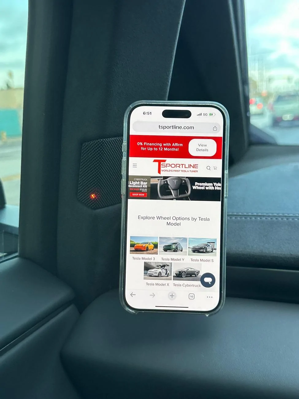 Tesla Cybertruck Ultimate Phone Mount has launched! Left Side Alloy Steel Mount & MagSafe Charger - by T Sportline IMG_1126