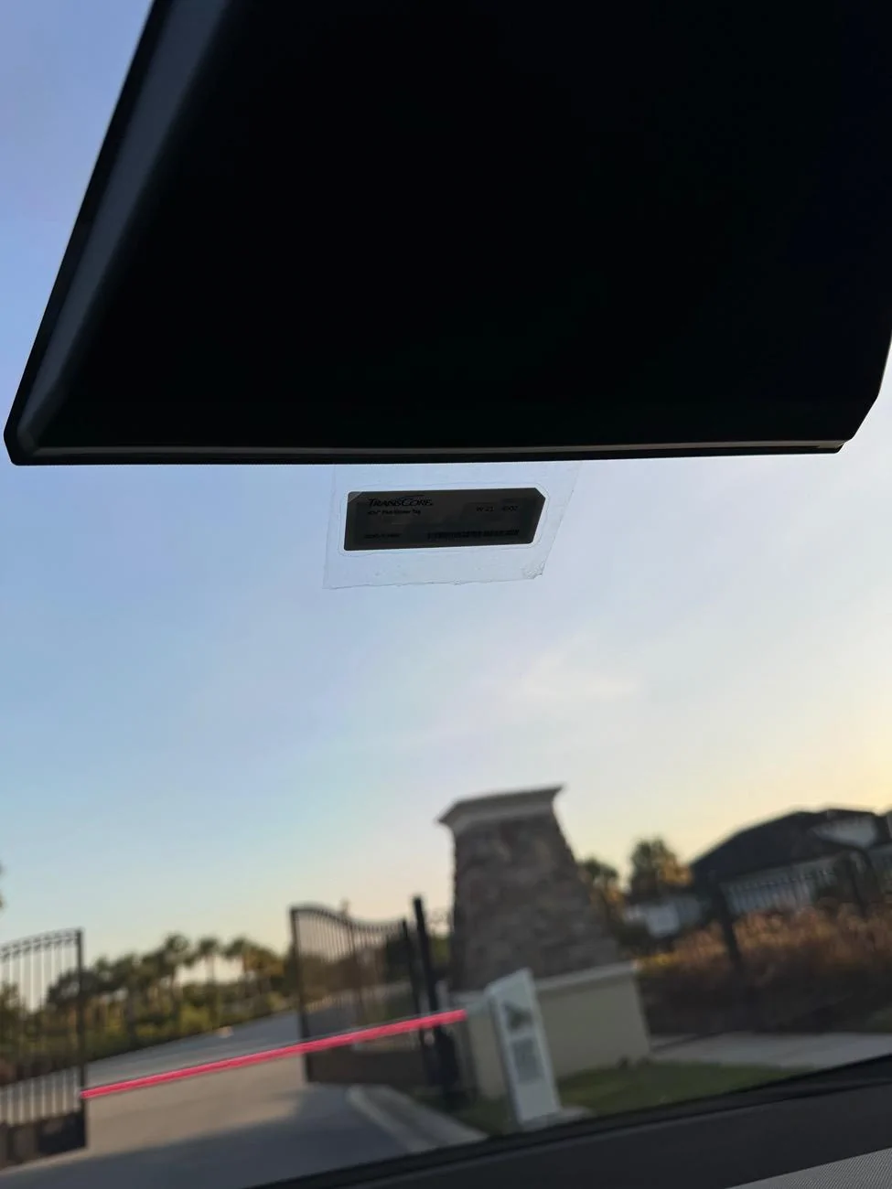 Tesla Cybertruck Best location for RFID Gate Opener Sticker IMG_1541