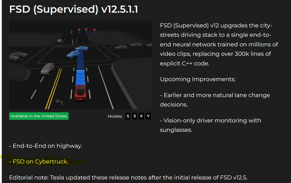 Tesla Cybertruck Install 2024.26.3.1 or wait for FSD 12.5.x? 1722697119697-jt