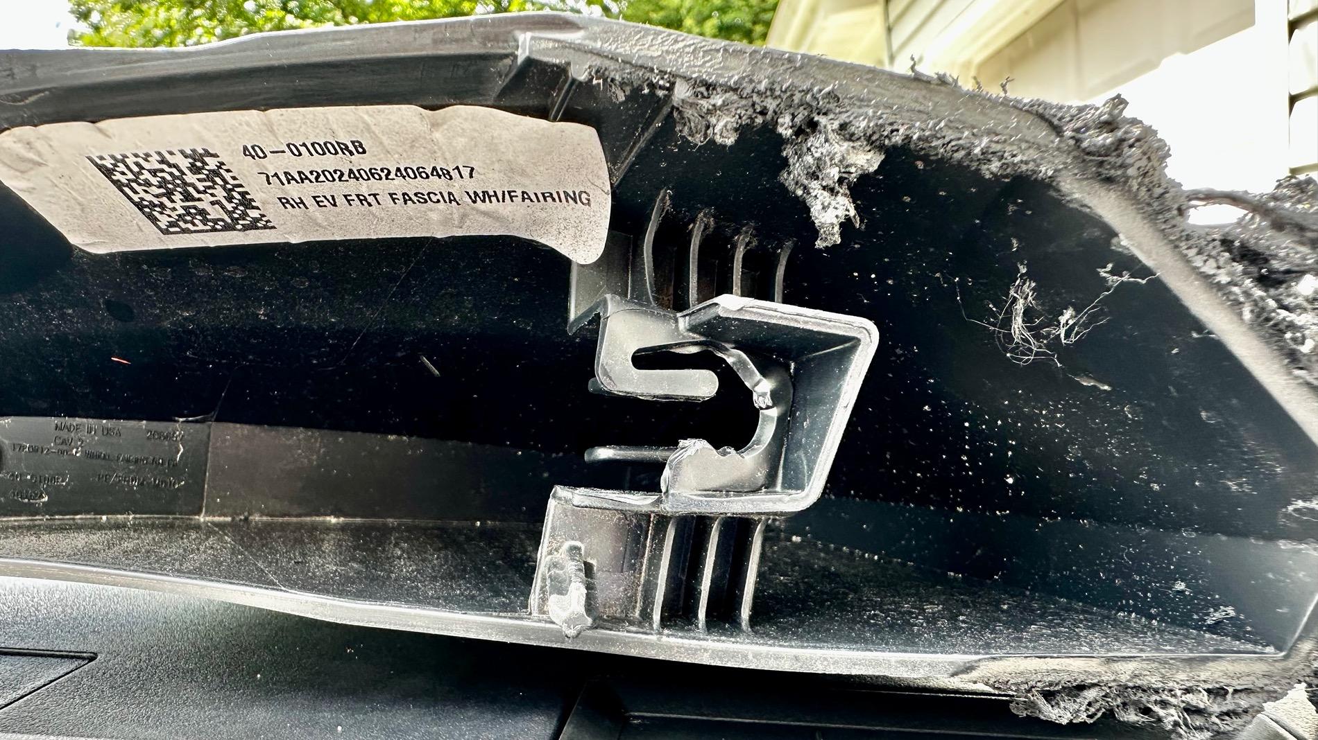 Tesla Cybertruck Front trim fell off IMG_6997