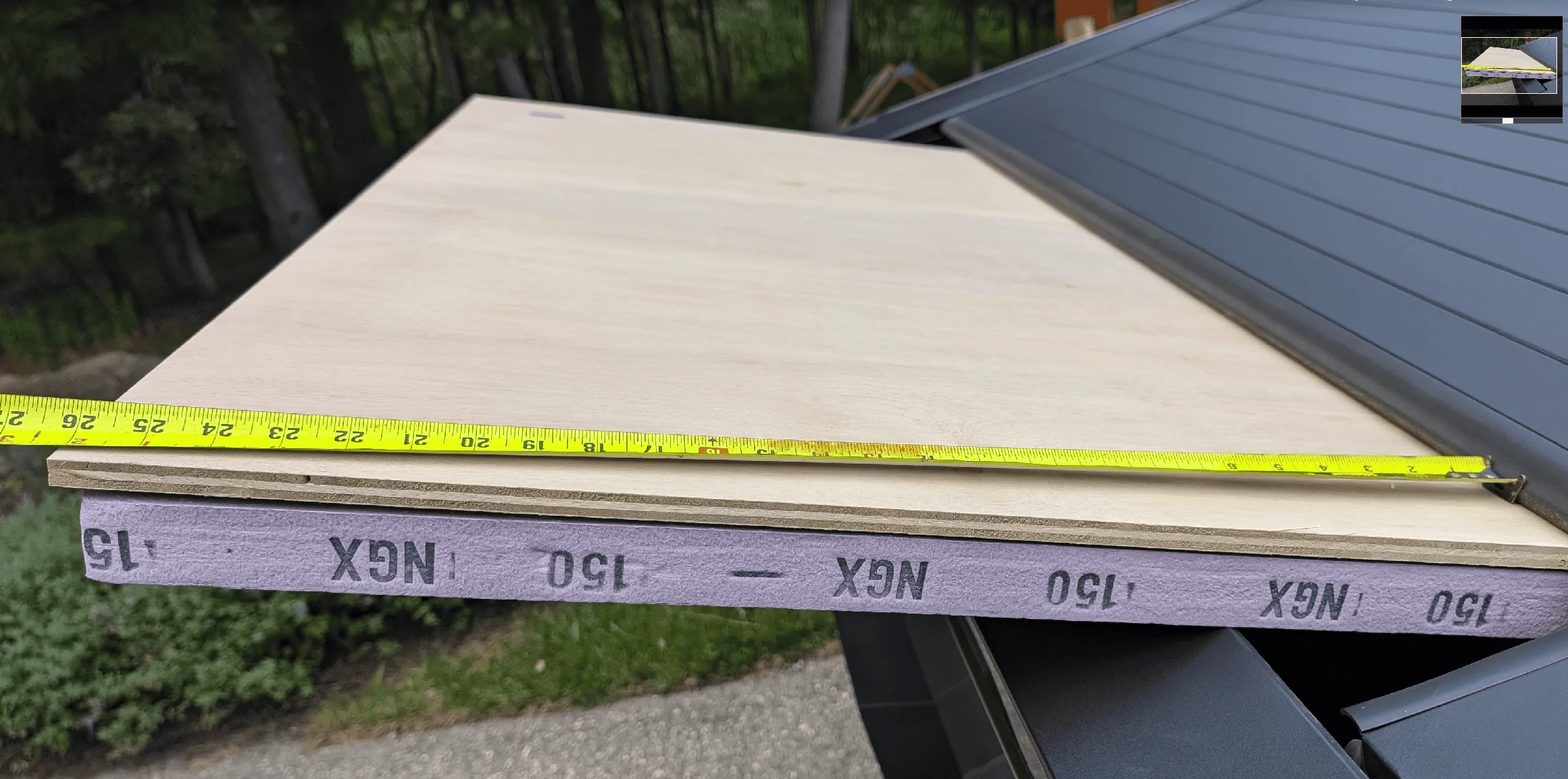 Tesla Cybertruck Hauling small plywood loads (4x8 sheet) 1722803463974-7m
