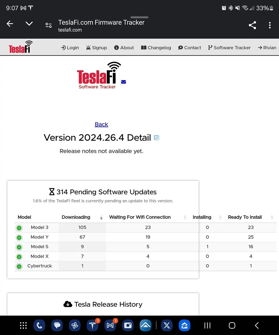 Tesla Cybertruck CT Update Tracker Thread - Latest Update: 2024.26.100 & 2024.32 - No FSD for CT yet Screenshot_20240805_210753_Chrom