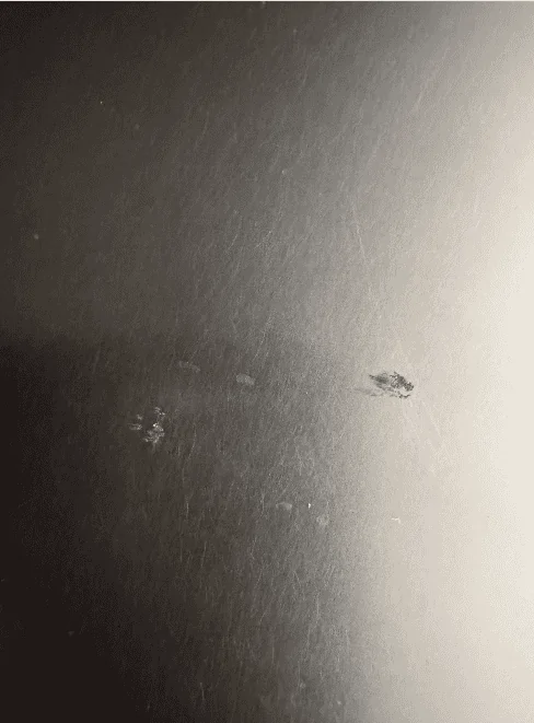 Tesla Cybertruck Small chip on hood - suggestions? ct scratch