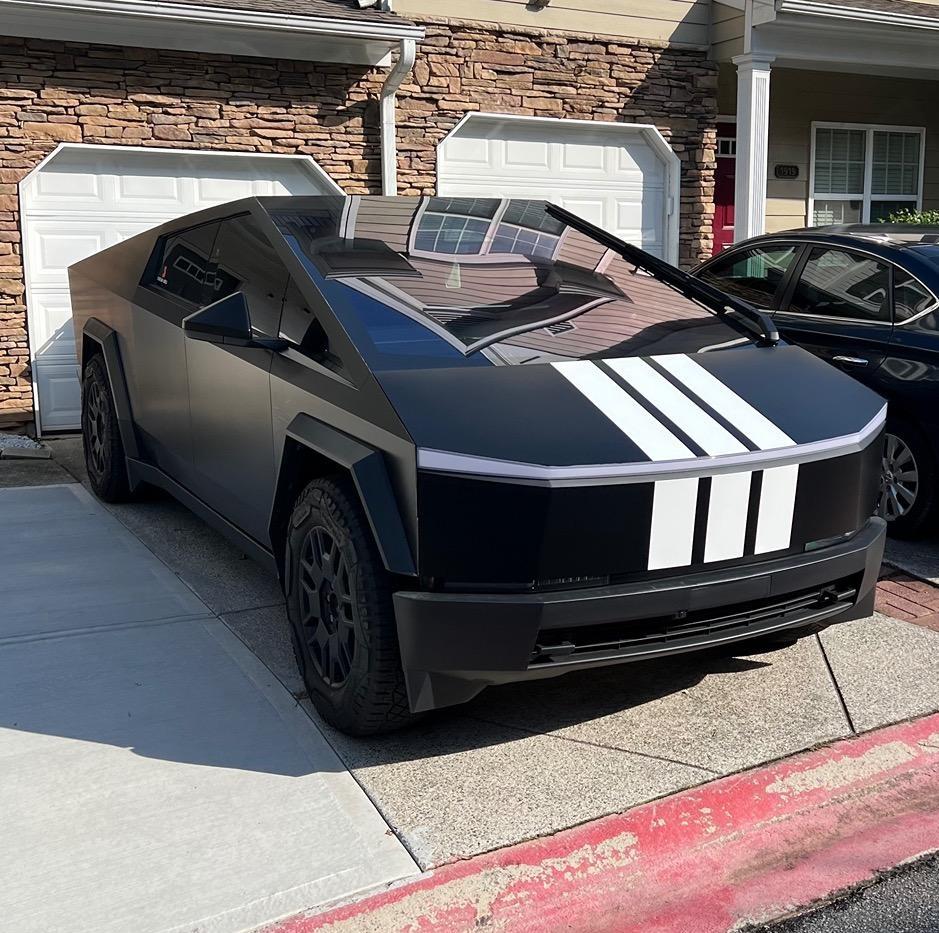 Tesla Cybertruck The "Punisher" 🤣💪🏽 Wrap.. well really the adidas wrap 😅 IMG_8511 (1)