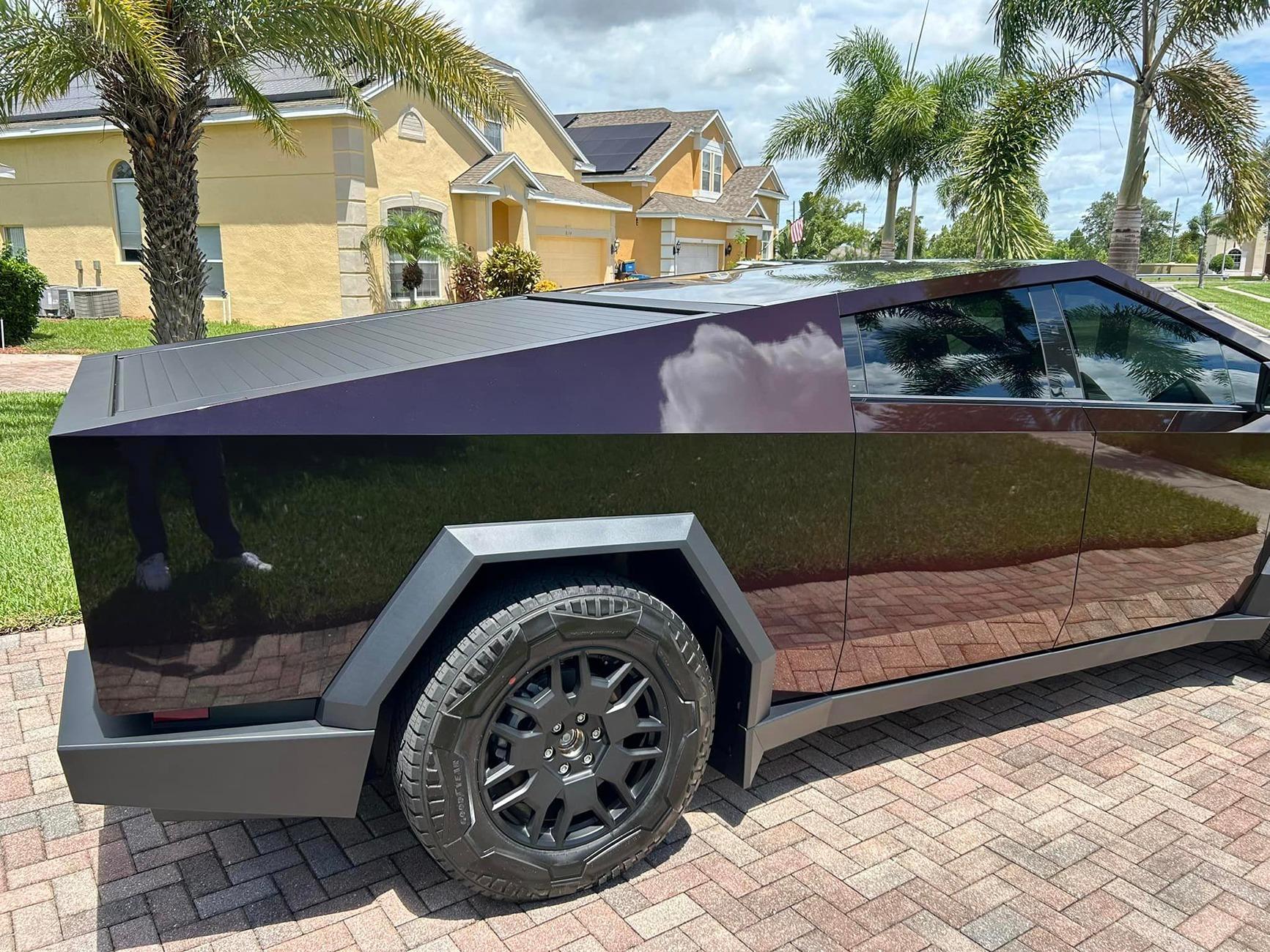 Tesla Cybertruck 🔥 Obsidian Red by Pure PPF installed by Technic Auto Spa! 454428925_10161360183134600_8570142957110178207_n