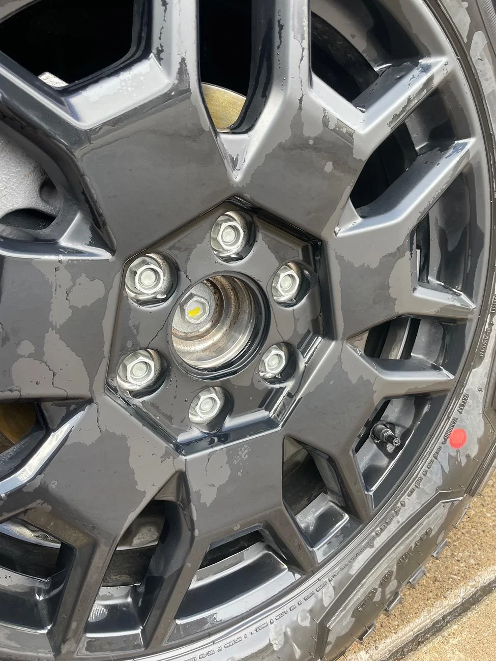 Tesla Cybertruck Removing RUST from Wheel Hub - Bar Keepers Friend IMG_4625
