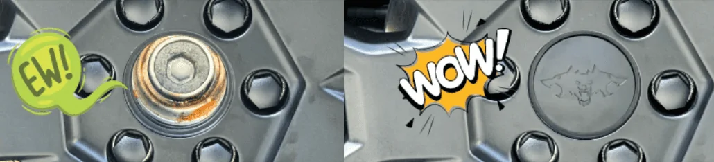 Tesla Cybertruck Removing RUST from Wheel Hub - Bar Keepers Friend 1723057053275-3v