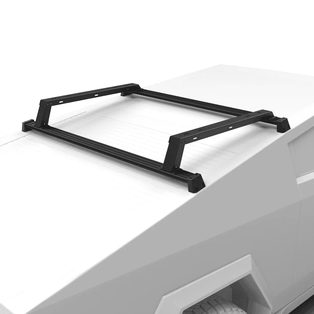 Tesla Cybertruck Crossbar leveling kit design idea -- attention vendors / sponsors cybertruck-rooftop-tent-mounting-kit-3