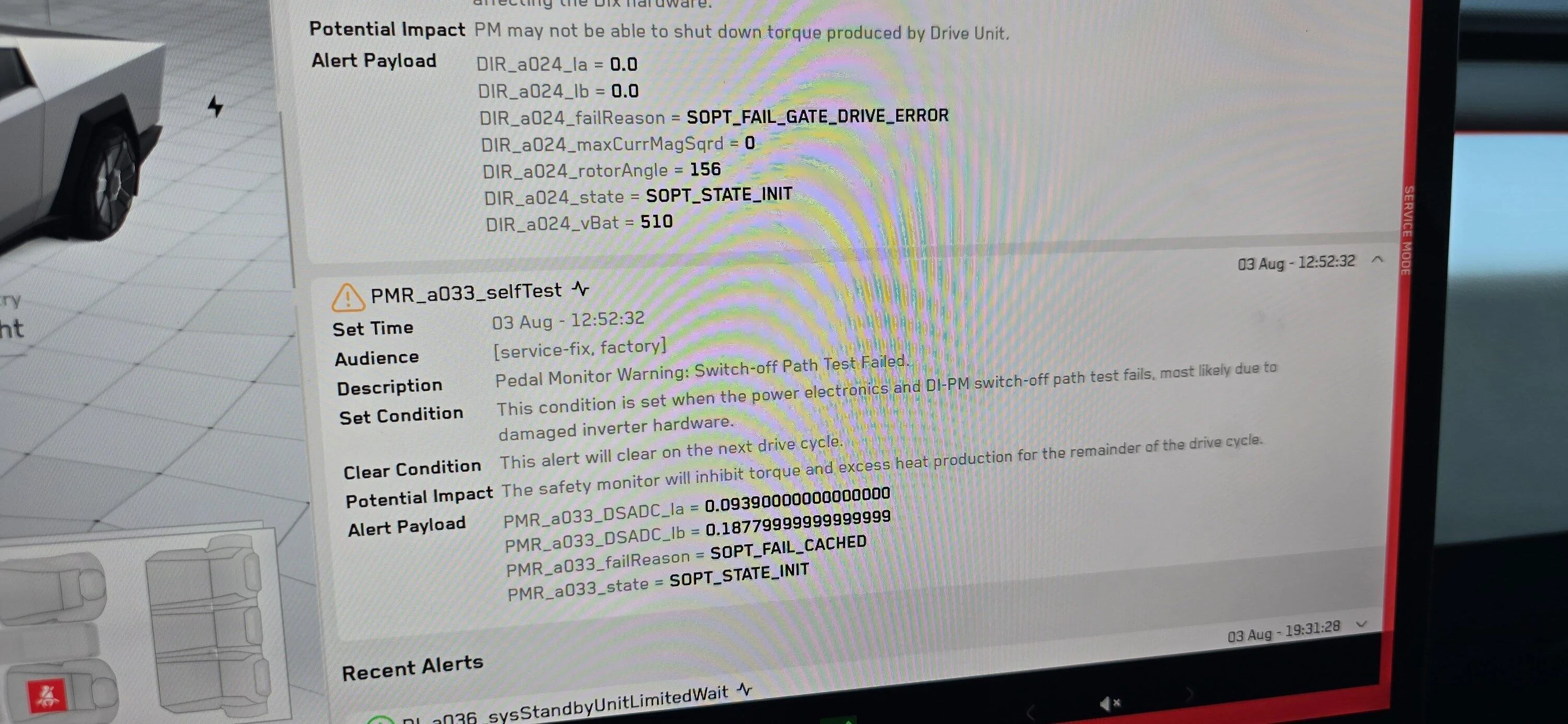 Tesla Cybertruck Rear motor disabled - AWD Service_RearMotor_2
