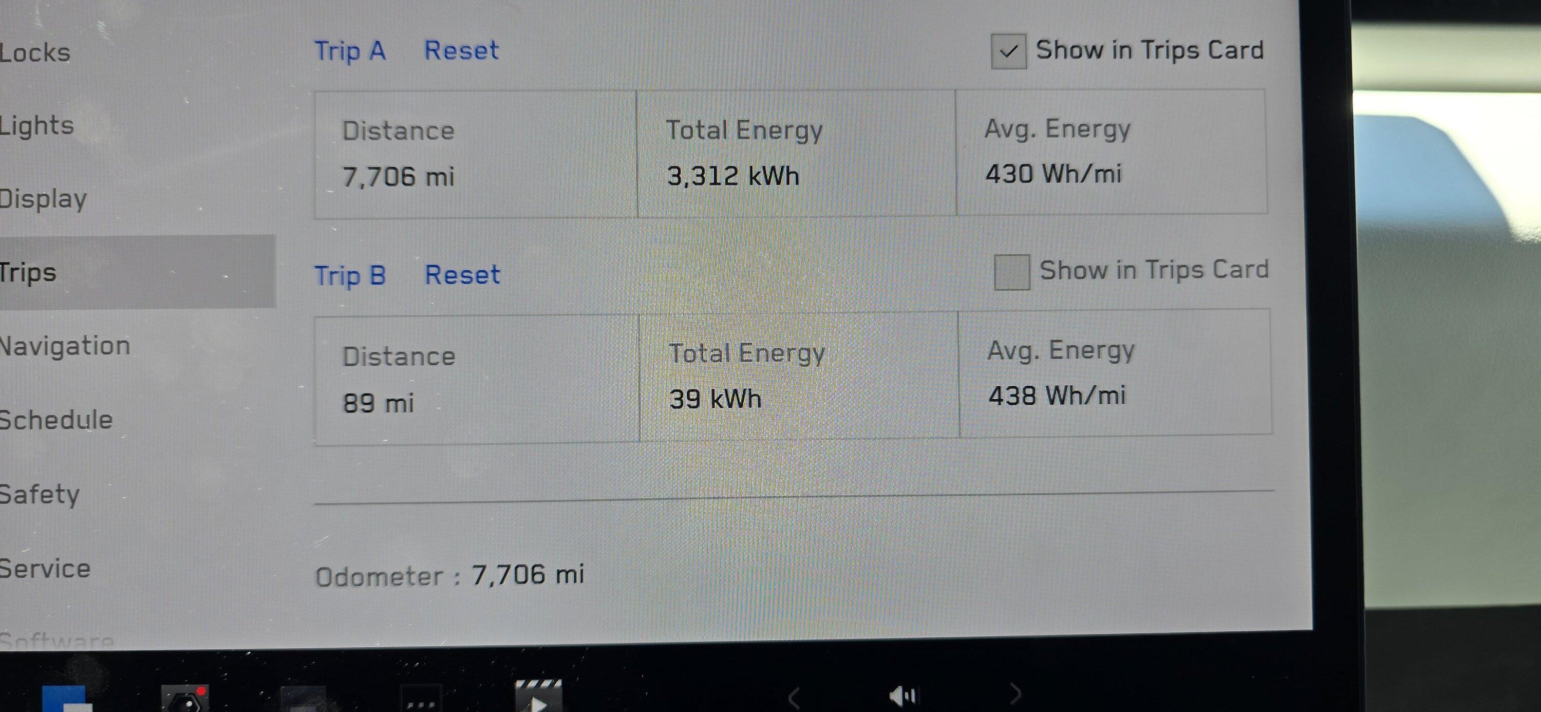 Tesla Cybertruck Rear motor disabled - AWD TripB_FrontMotor