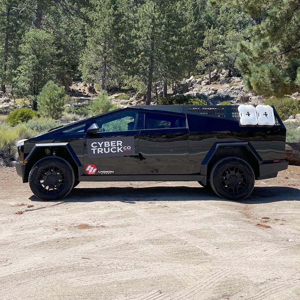 Tesla Cybertruck CYBERTRUCKco Modular Racks Officially Launched! cybertruck-with-molle-panlel-roof-rack-from-cybertruckco-7