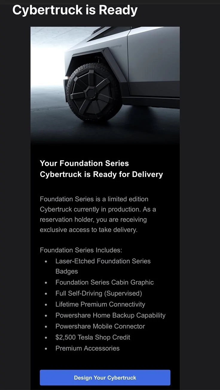 Tesla Cybertruck Foundation Series Order Invites in Canada Now! IMG_9132