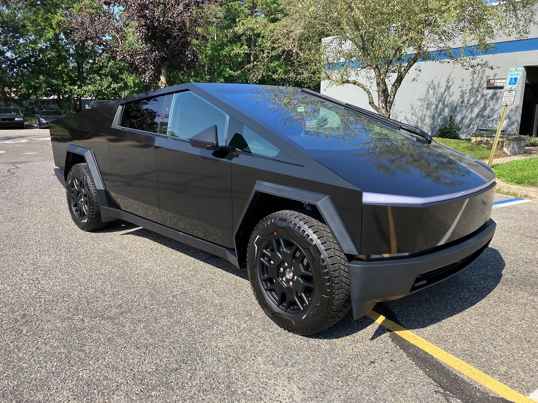 Tesla Cybertruck BLACK Vinyl Wrap & PPF Cybertruck -- Photos & Videos IMG_1926