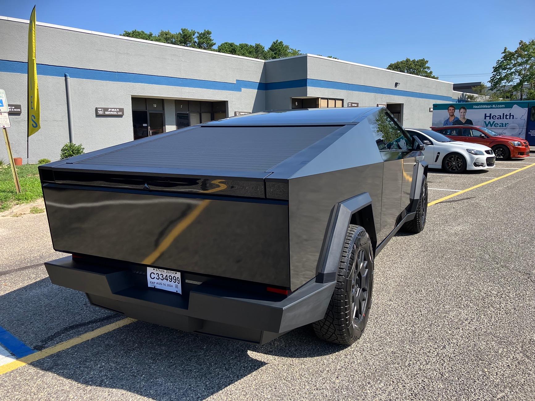 Tesla Cybertruck BLACK Vinyl Wrap & PPF Cybertruck -- Photos & Videos IMG_1927