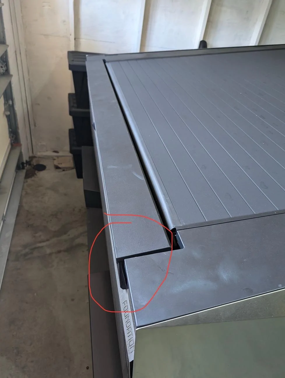 Tesla Cybertruck Warped tailgate issue after hauling load IMG_6957