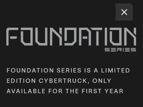 Tesla Cybertruck Foundation Series ending this quarter? fd